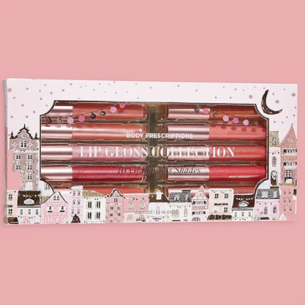 Body Prescriptions Lip Gloss Collection | 10 Shades Complete Lip Makeup Set